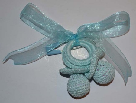 Chupetes sonajero azul